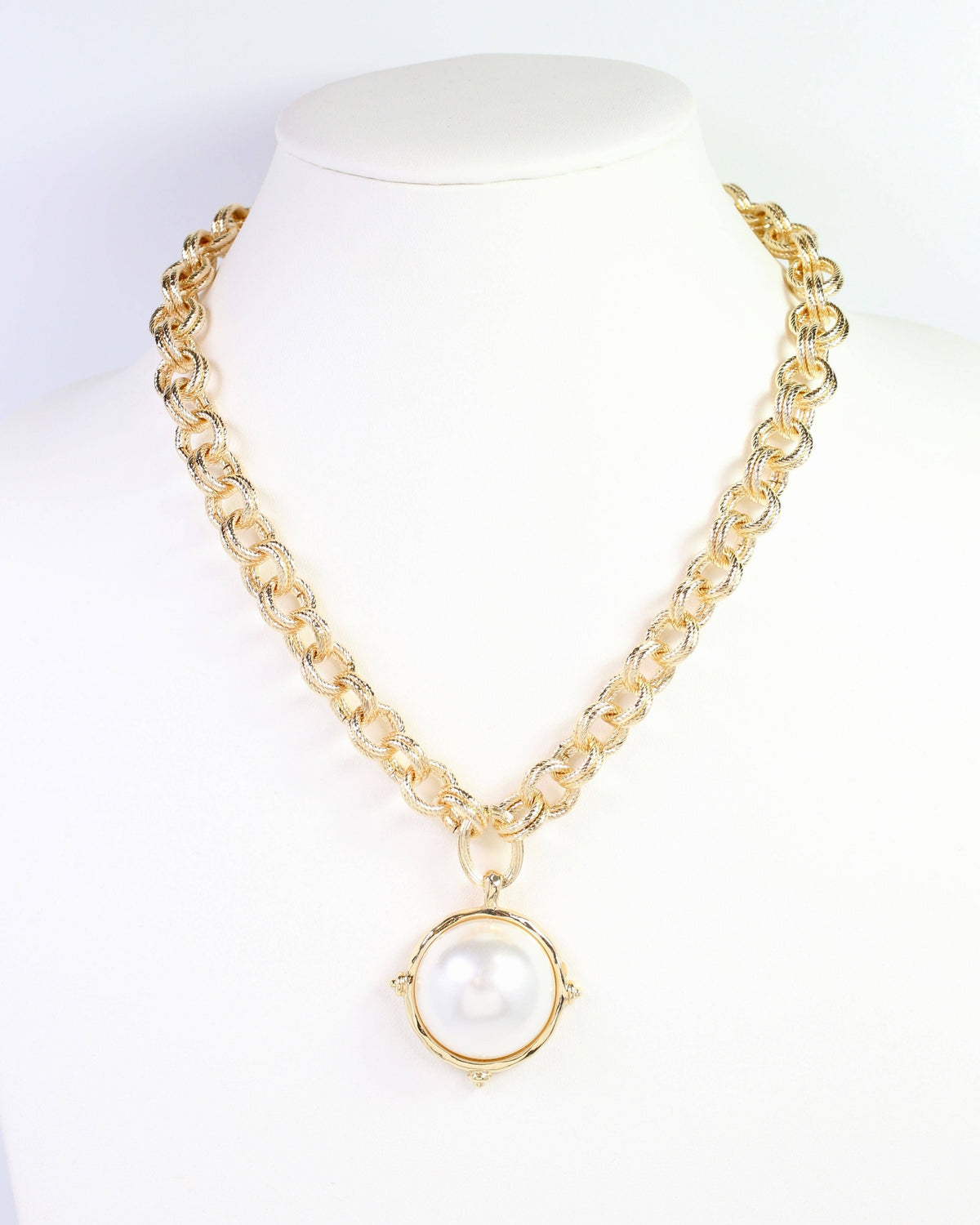 Caroline Hill Lexington Pearl Gold Necklace