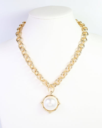 Caroline Hill Lexington Pearl Gold Necklace