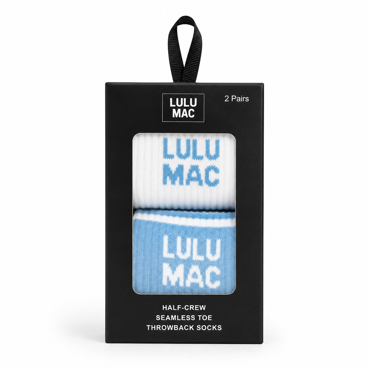 Lulu Mac Socks Box Lt Blue