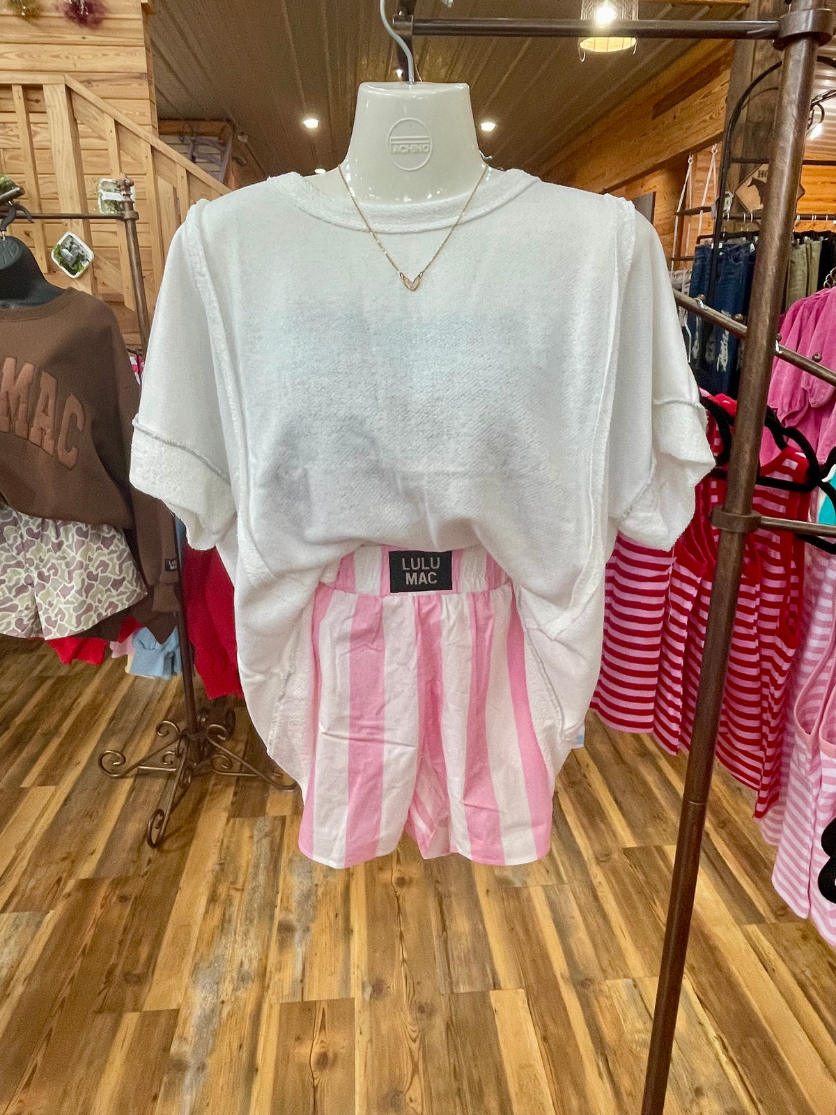 LuLu Mac Boxer Shorts Lt Pink