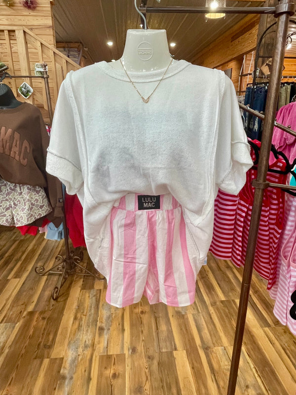 LuLu Mac Boxer Shorts Lt Pink