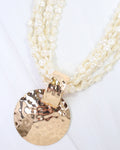 Caroline Hill Layered Pearl Pendant Necklace