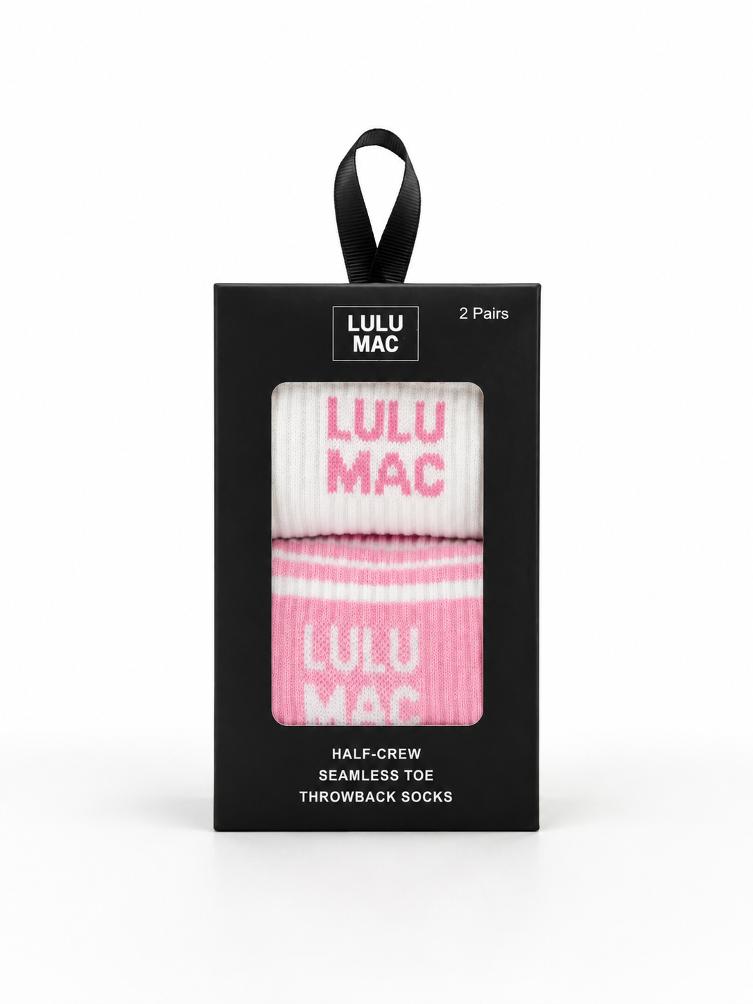 Lulu Mac Socks Box Lt Pink