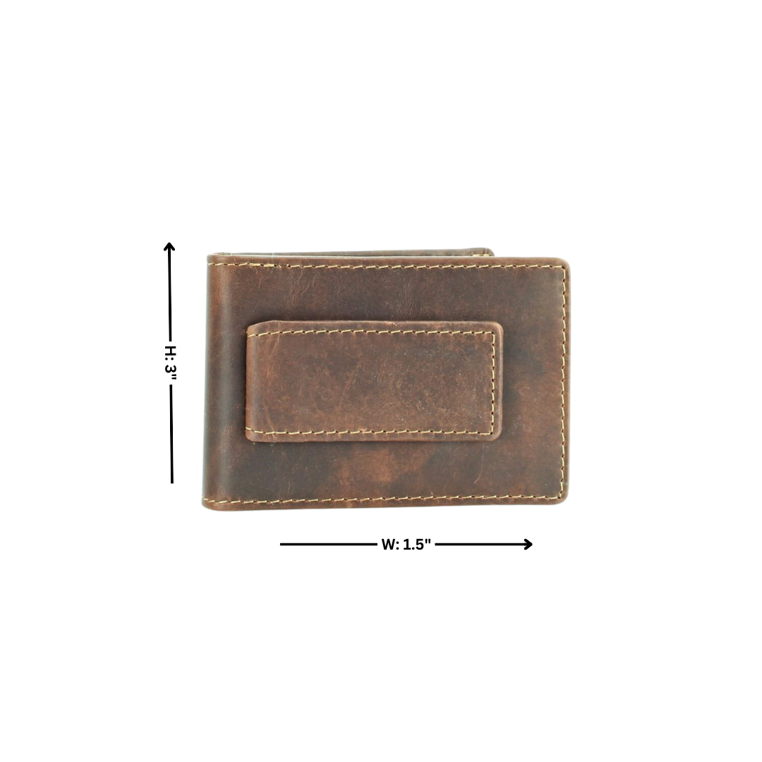 Bifold Money Clip Card Case