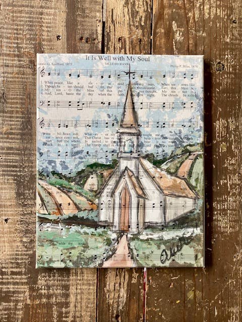 Church Hymnal Canvas Art