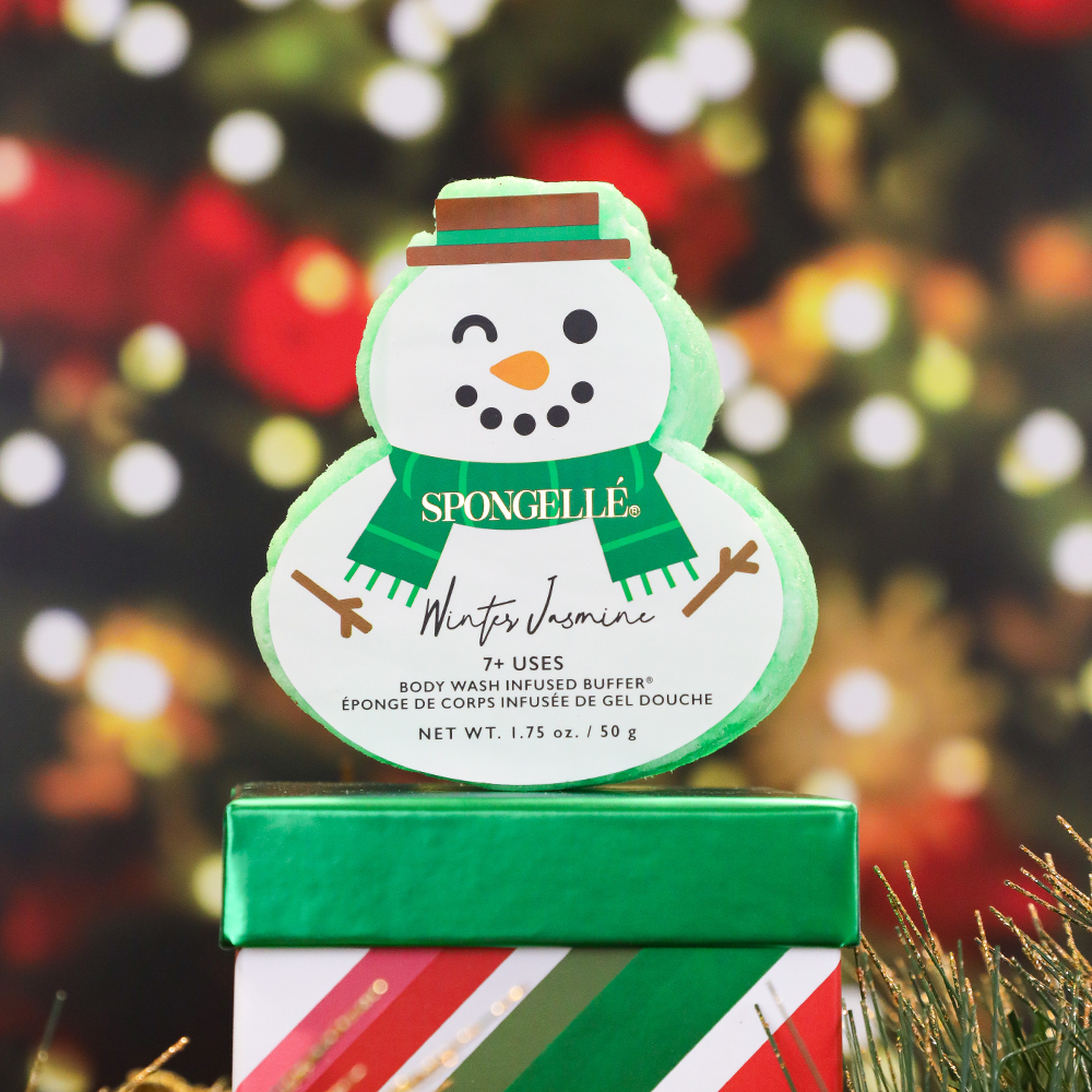 Green Snowman Winter Jasmine Buffer