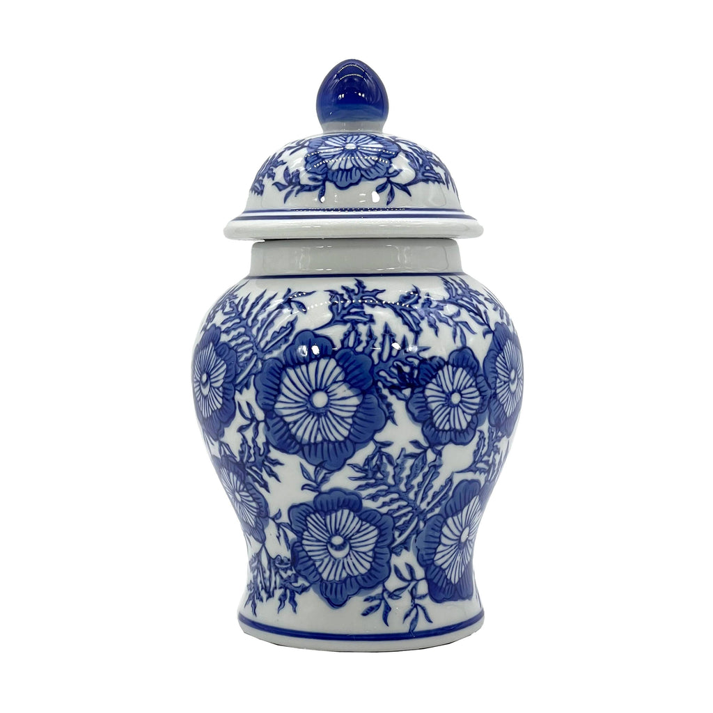 Chinoiserie Pink Decorative Ginger Jar 8"