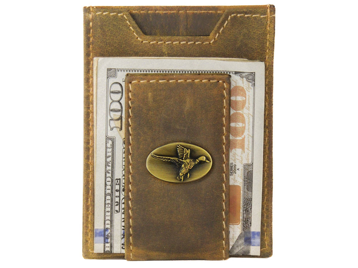 Zep-Pro Leather Magnetic Wallet-Mallard