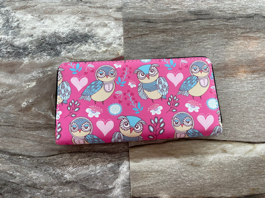 Pink Owl Wallet