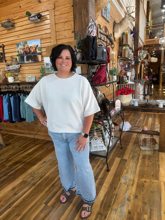 Plus Banded Bottom Shirt Sand