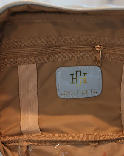 Caroline Hill Hampton Train Case Light Blue