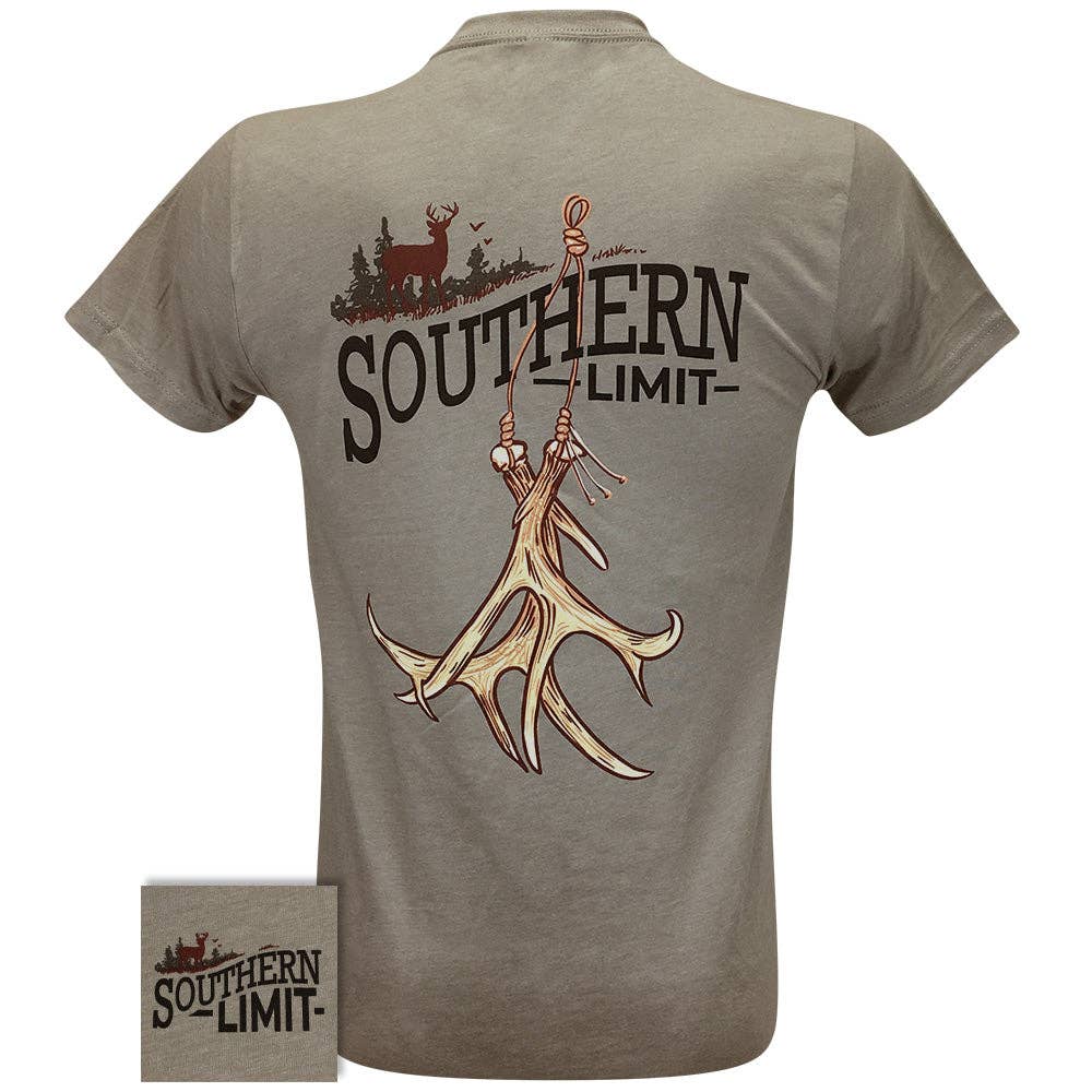 Southern Limit Antler Rattle Tee Grey