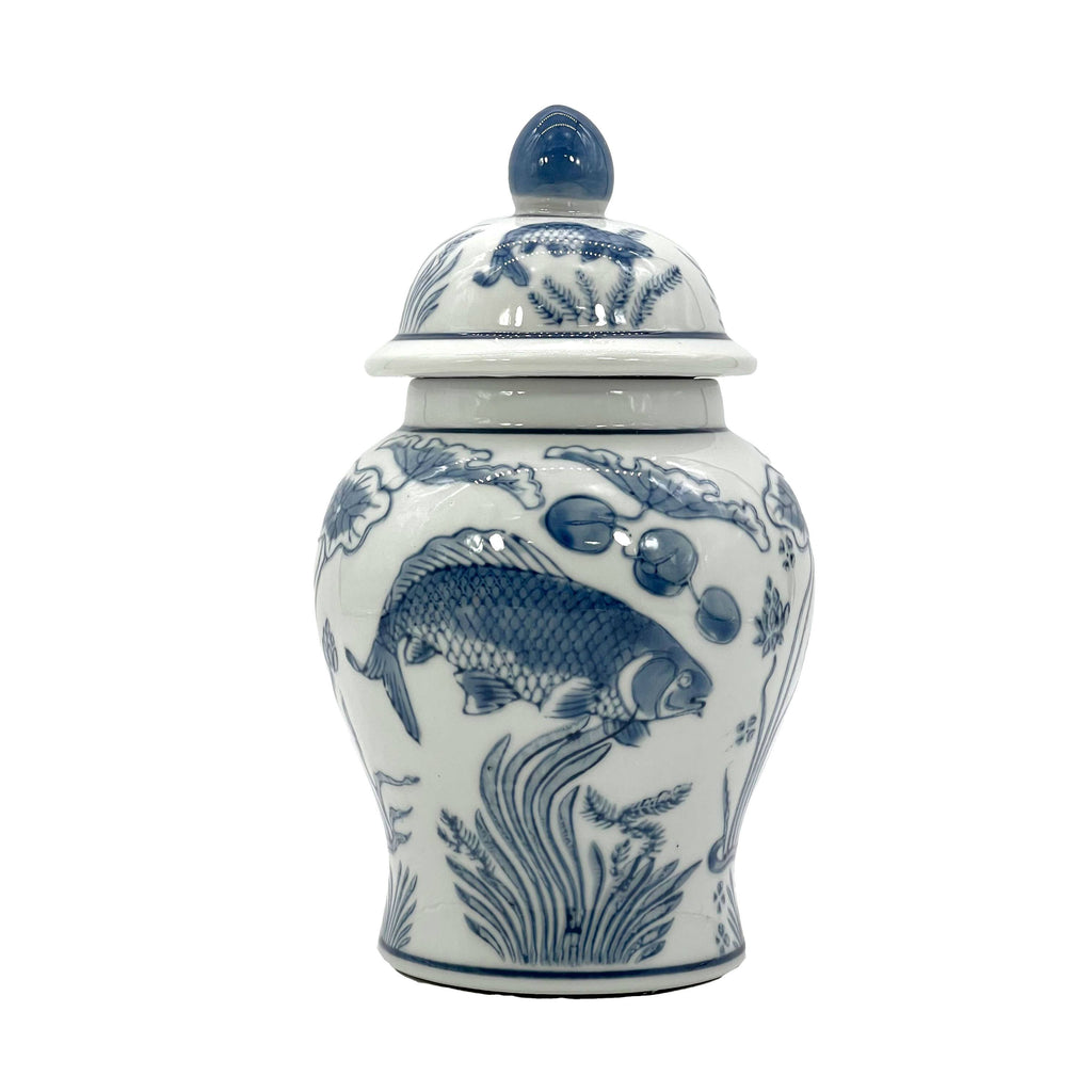 Chinoiserie Pink Decorative Ginger Jar 8"