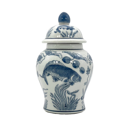 Chinoiserie Pink Decorative Ginger Jar 8"