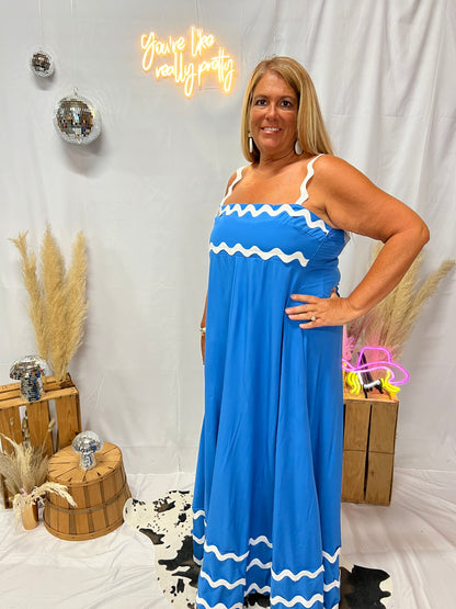 Ric Rac Dress Blue