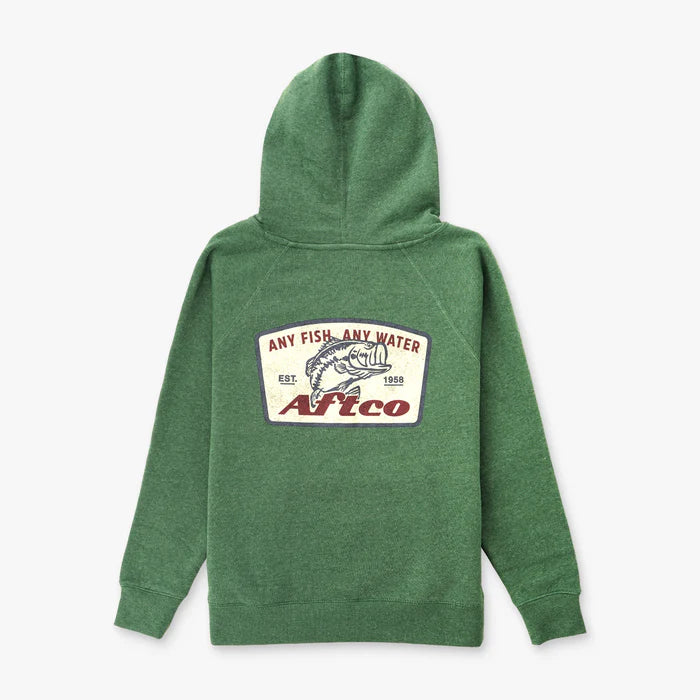 AFTCO Youth Colossal Pullover Hoodie Moss Heather