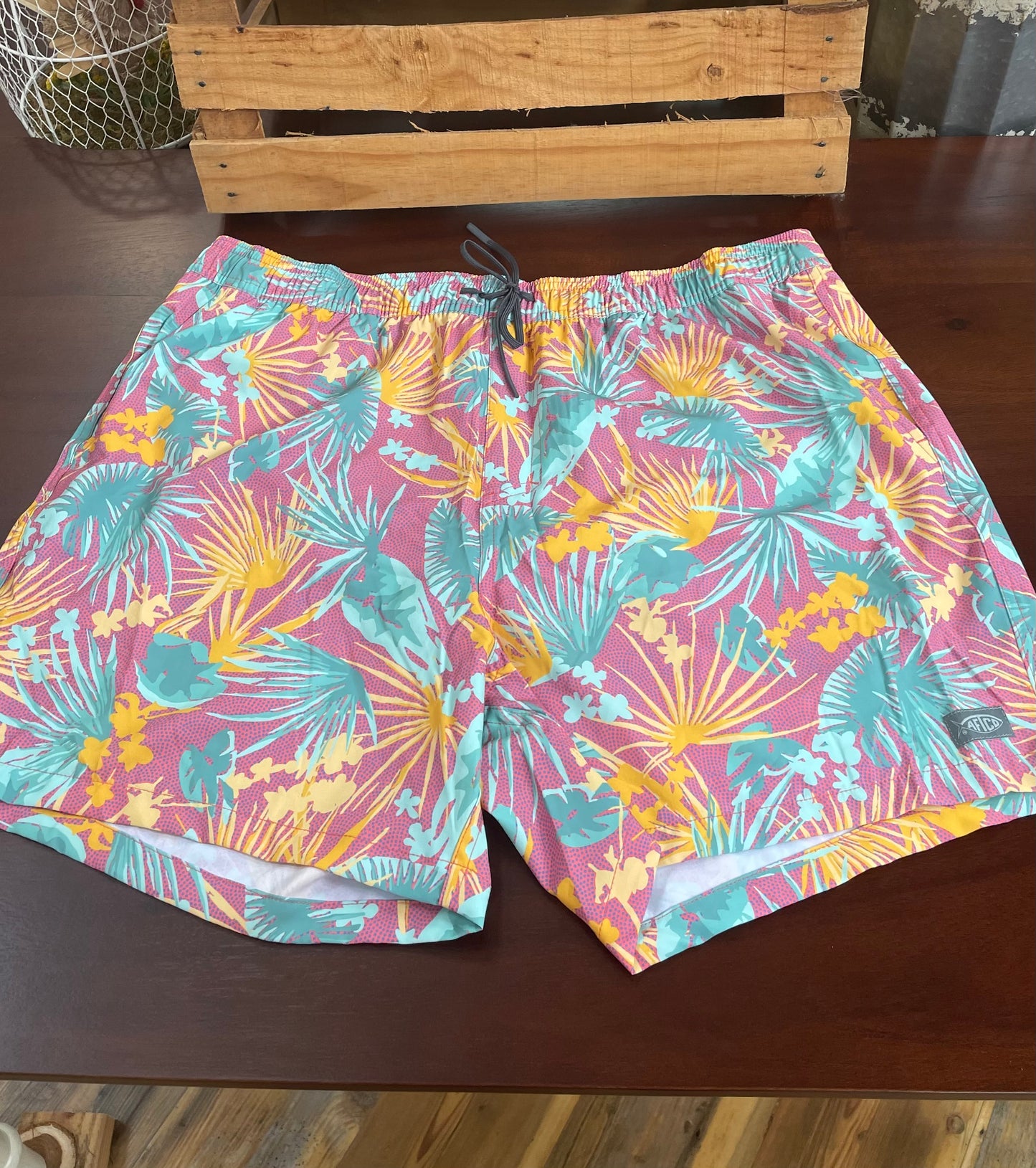 AFTCO Strike Swim Shorts Soft Coral