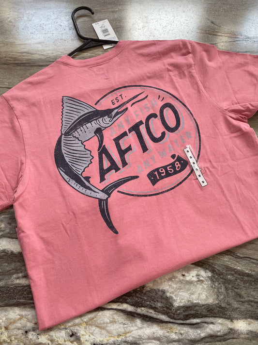 AFTCO Big Game T-Shirt Hazy Rose