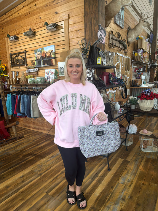 Lulu Mac Camo Light Pink Sweatshirt