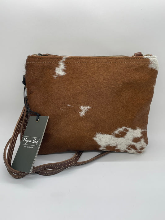 Myra White And Brown Shade Bag