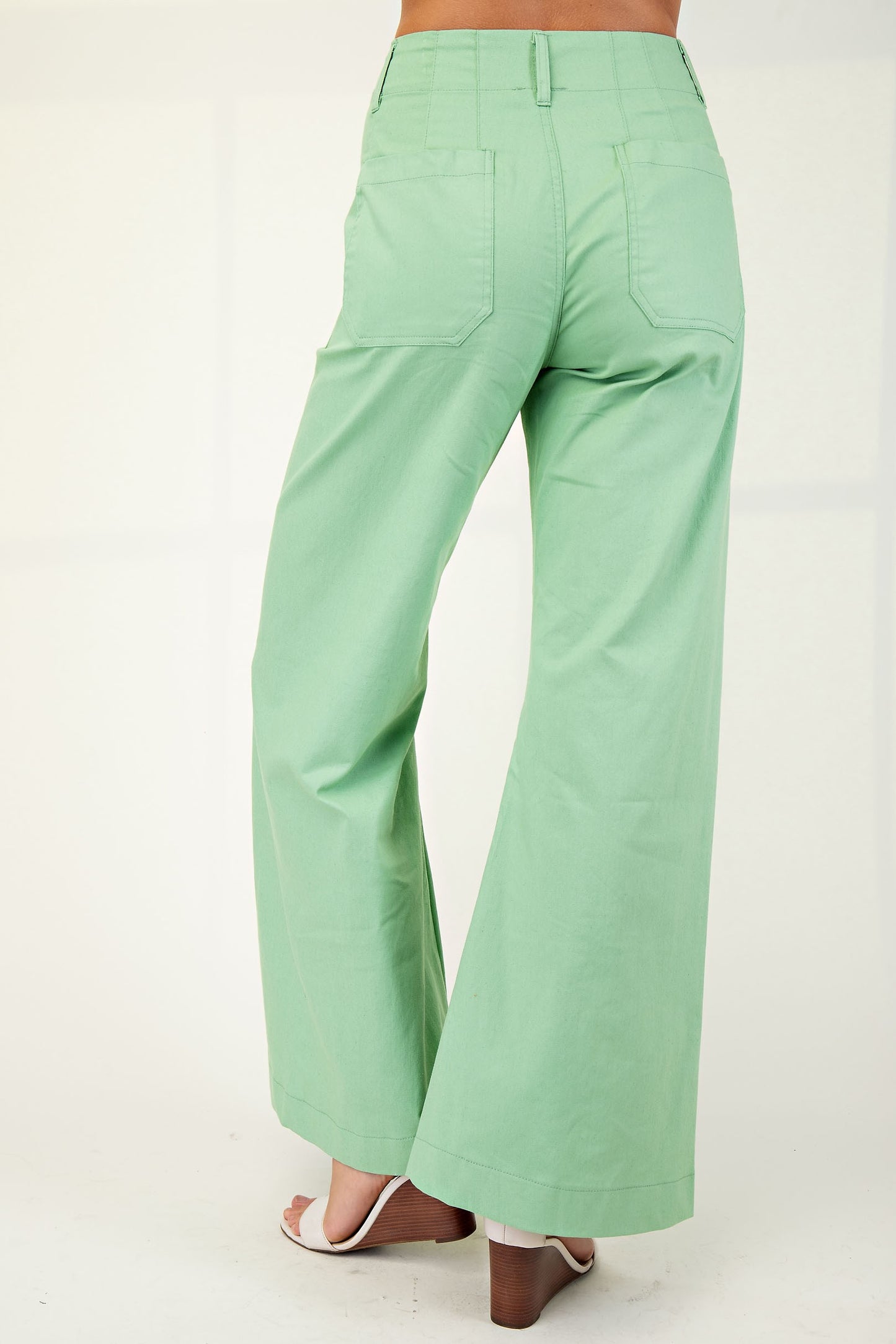 Flared Pants, Emerald