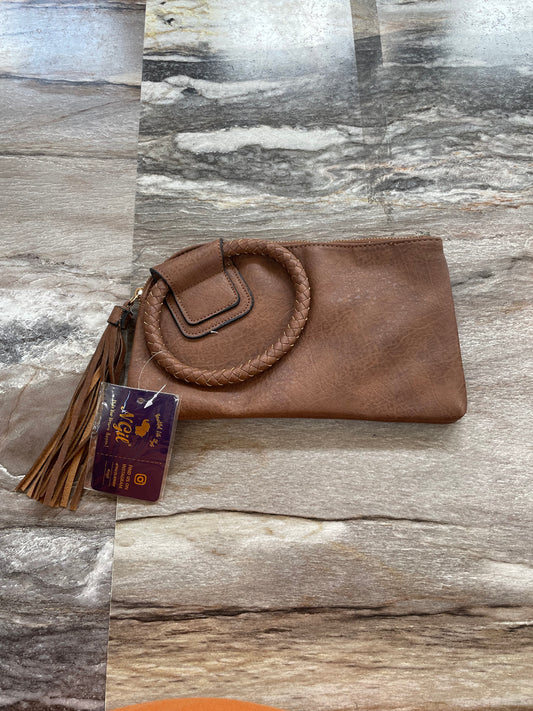 O Ring Wristlet Purse - Dk Brown