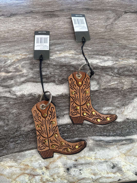 Saddleblossom Leather Key Fob