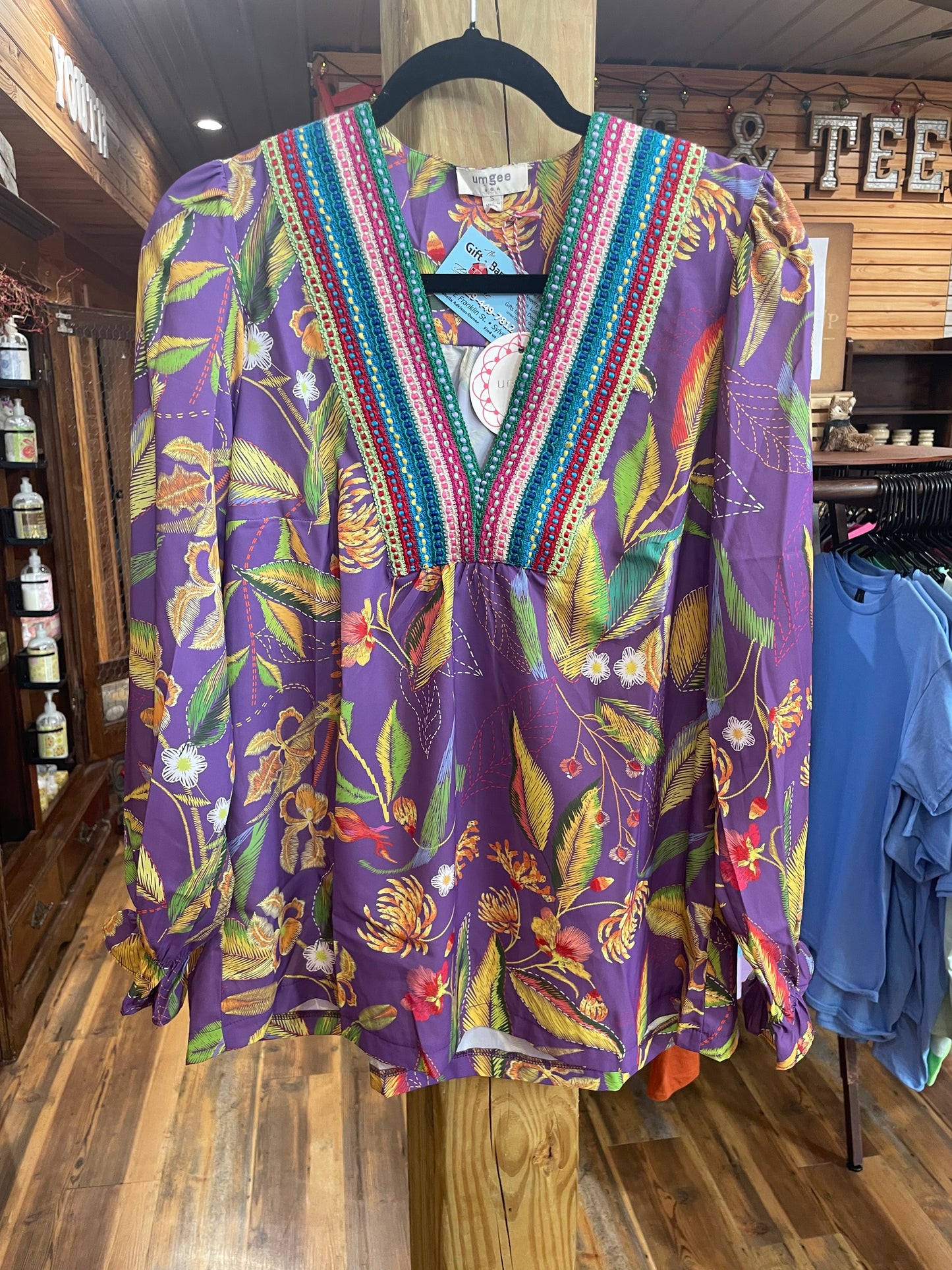 Purple Mix Floral Top