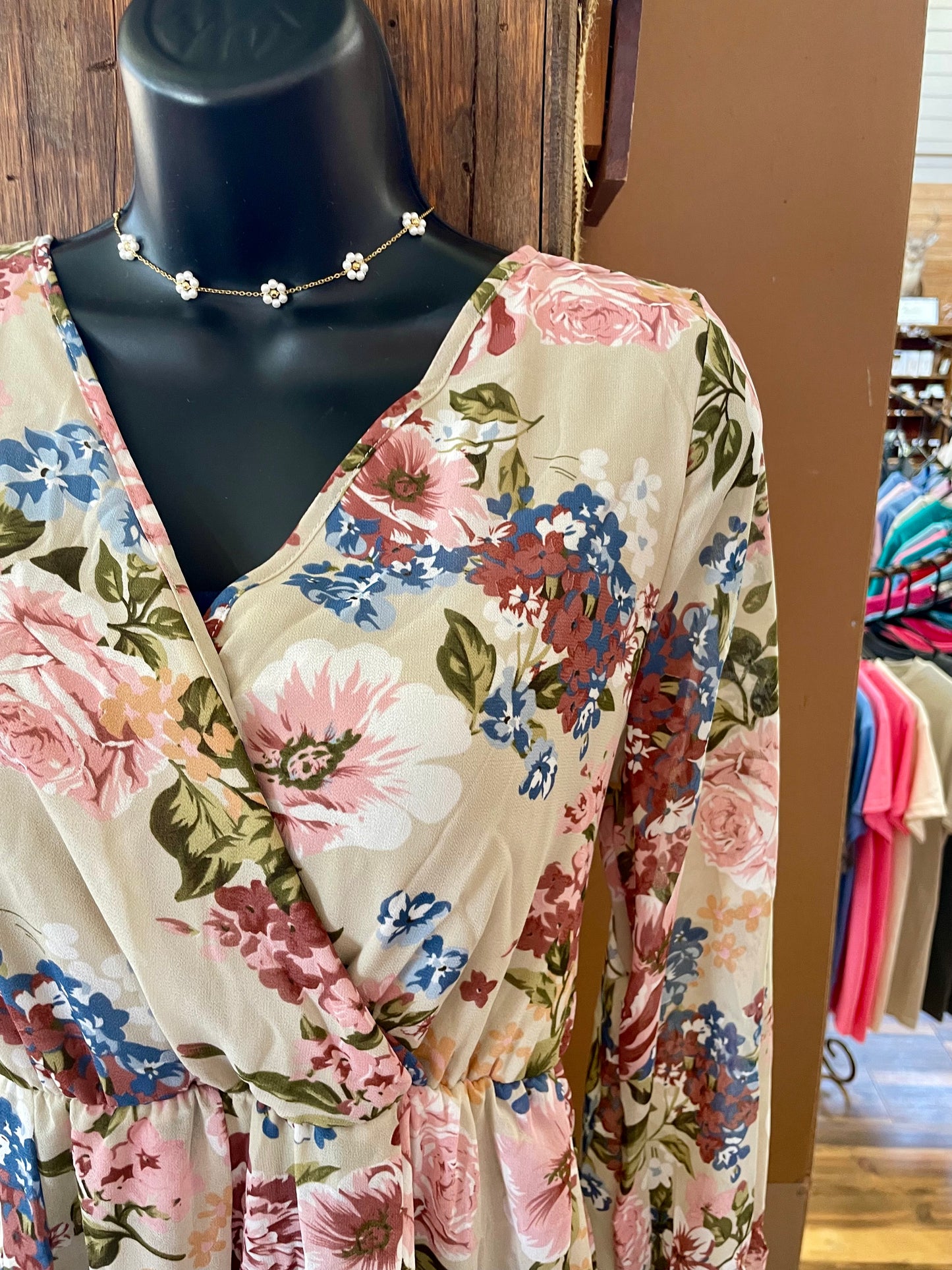 Long Sleeve Floral Maxi Dress