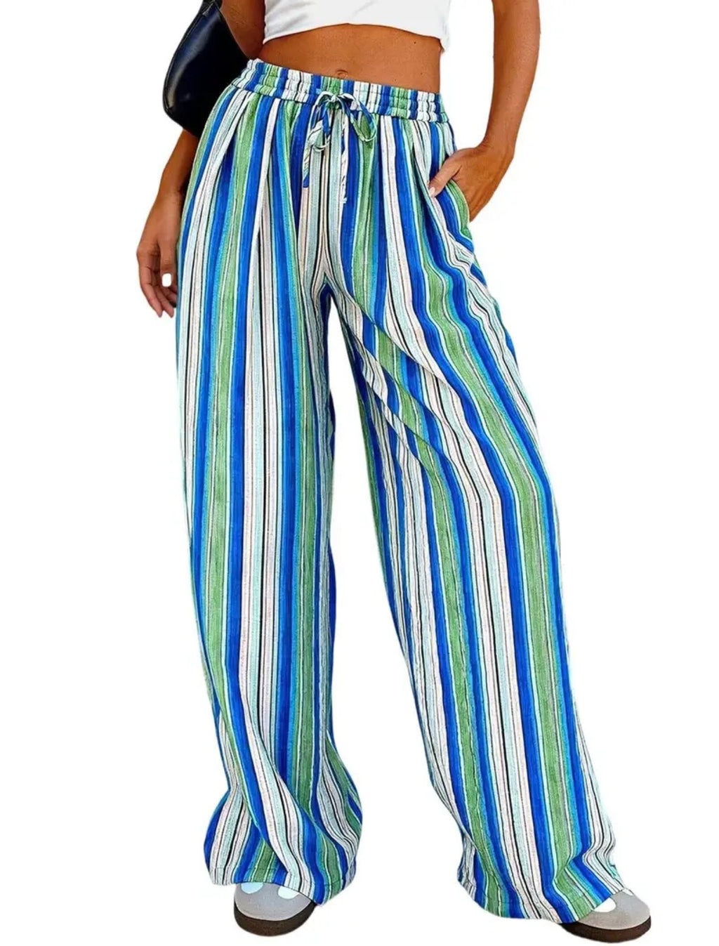 Striped Pants Blue/Green
