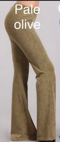 Softy Flares - Pale Olive
