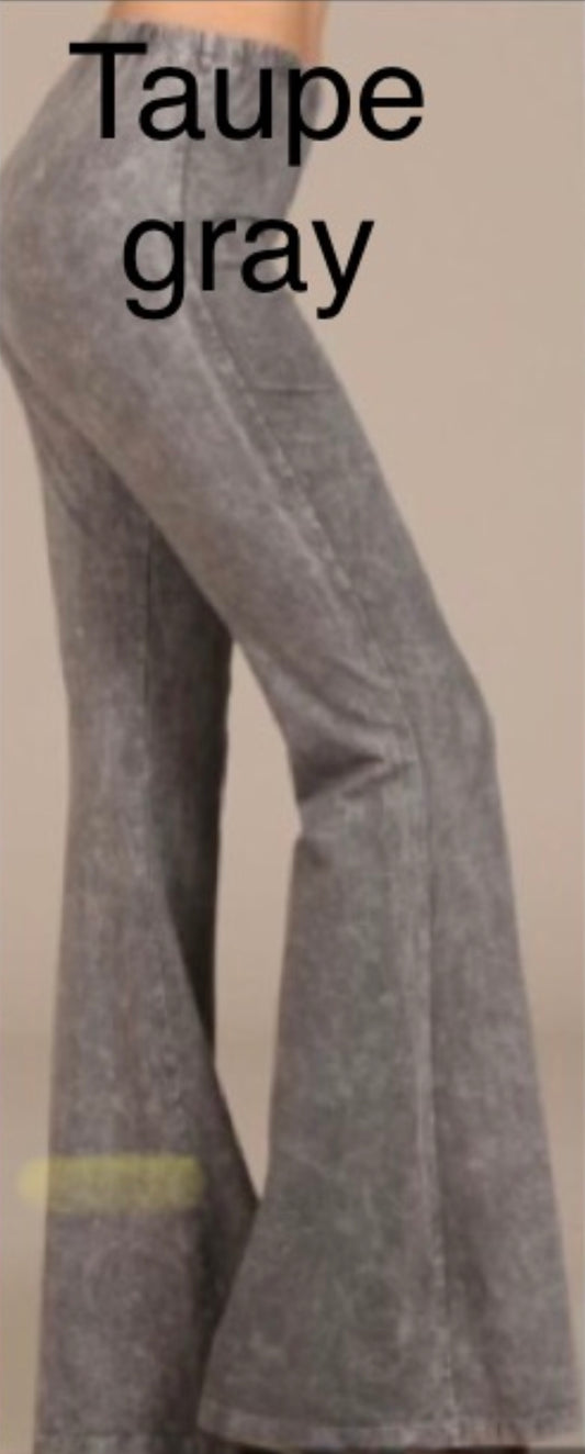 Plus Softy Flares - Taupe/Gray