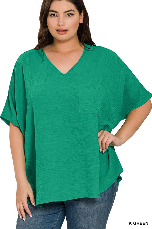 Plus Easy Going Top - Green