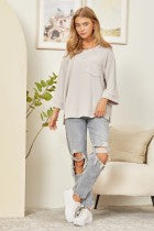 Comfy Ribbed Tunic