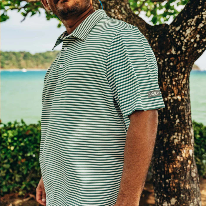 AFTCO Link Polo SS Jade Dust