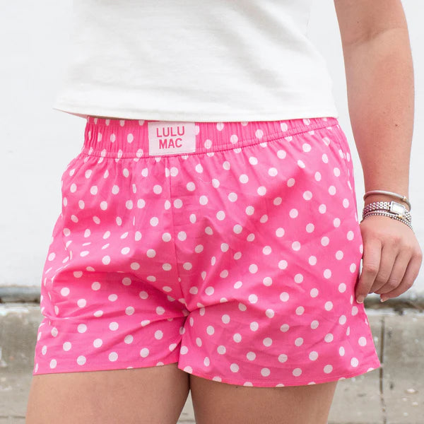 Lulu Mac Pink Polka Dot Shorts