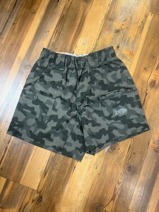 AFTCO Shorts 6" Camo Green