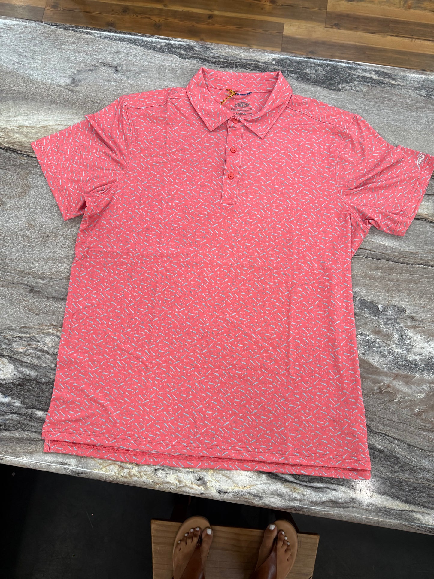 AFTCO Printed Polo