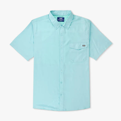 AFTCO SS Button Down Palomar Pastel Turquoise