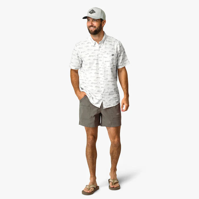 AFTCO Boatbar SS Shirt White