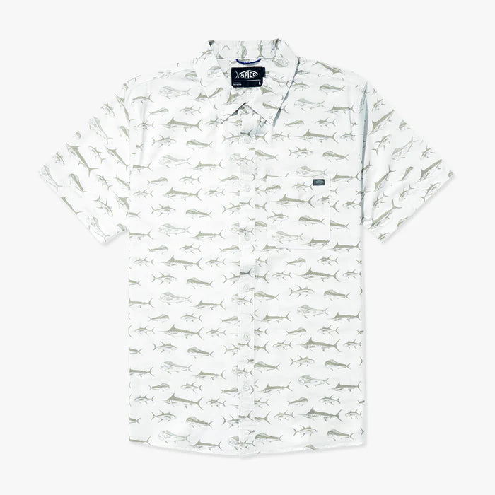 AFTCO Boatbar SS Shirt White