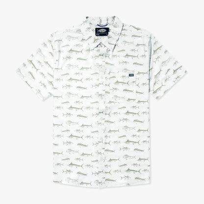 AFTCO Boatbar SS Shirt White
