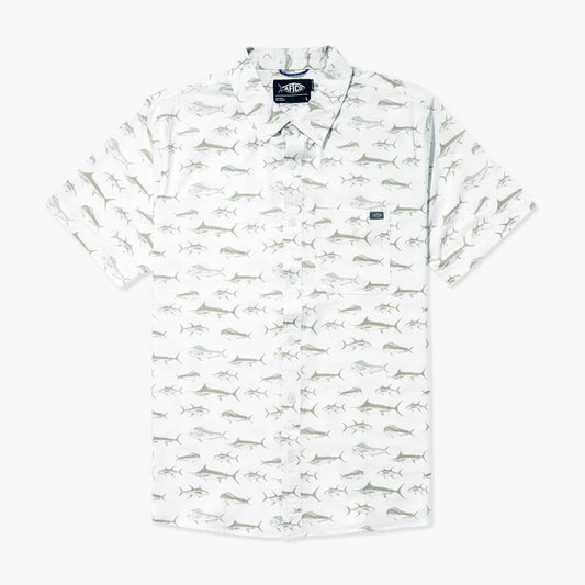 AFTCO Boatbar SS Shirt White