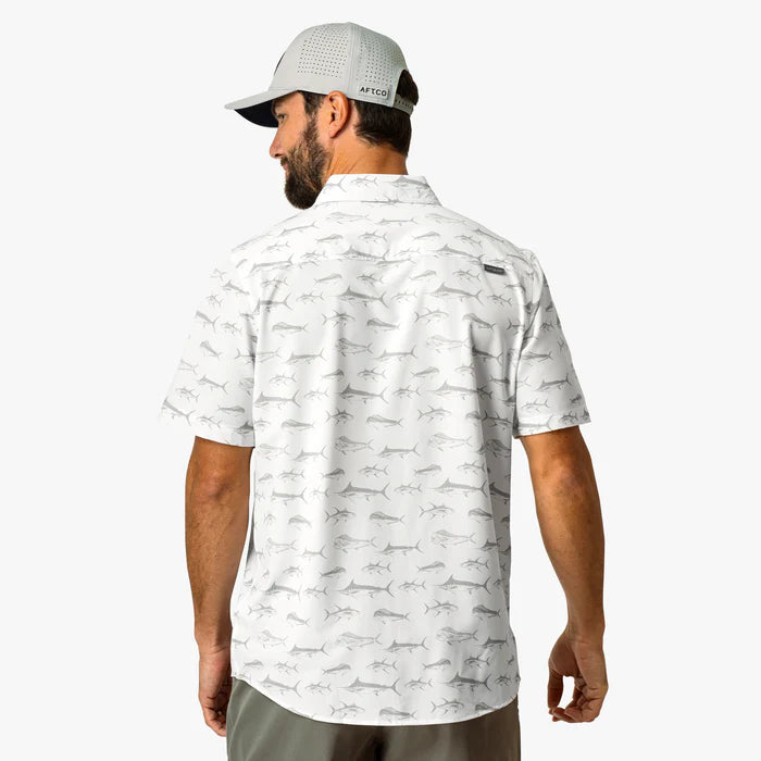 AFTCO Boatbar SS Shirt White