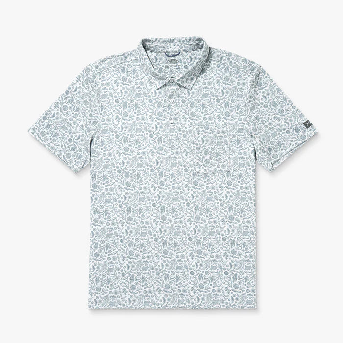 AFTCO Qualifier Polo Oyster Grey