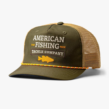 AFTCO Brackish Fishing Trucker Hat Olive