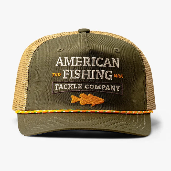 AFTCO Brackish Fishing Trucker Hat Olive