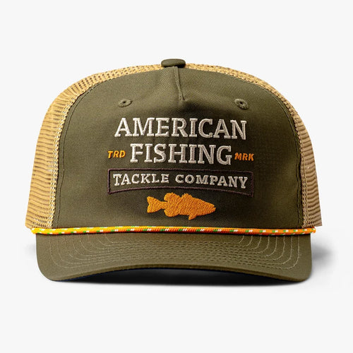 AFTCO Brackish Fishing Trucker Hat Olive