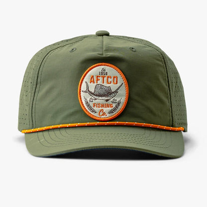 AFTCO Sailfish Lager Tech Hat Olive