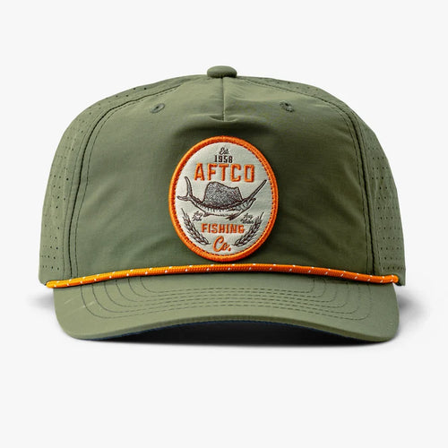 AFTCO Sailfish Lager Tech Hat Olive